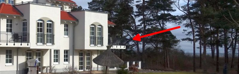 Ferienwohnung Morgensonne, Balkon mit Meerblick Foto Ferienwohnung Morgensonne
